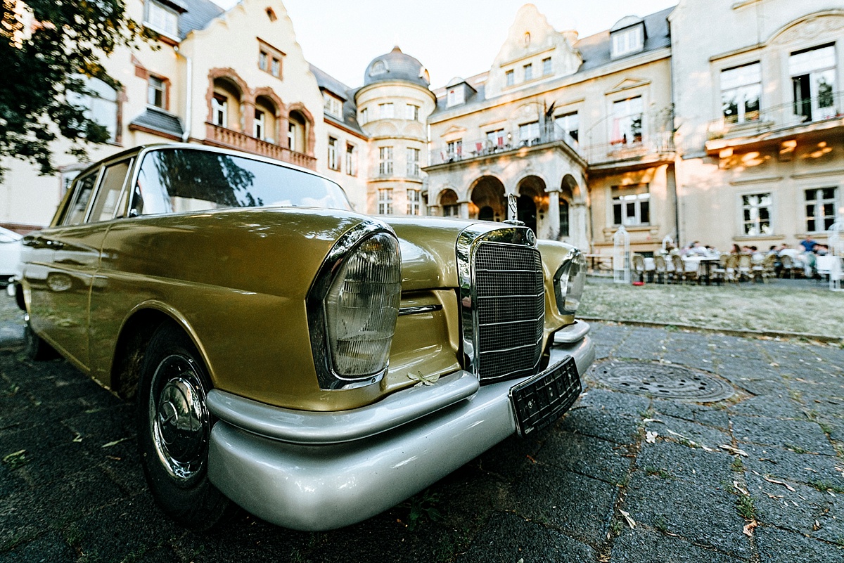 oldtimer mercedes hochzeit schloss beesenstedt hochzeitslocation