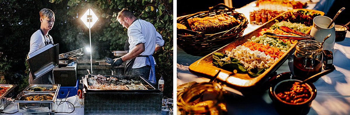 Abendessen, Buffet, essen, Dinner, outdoor