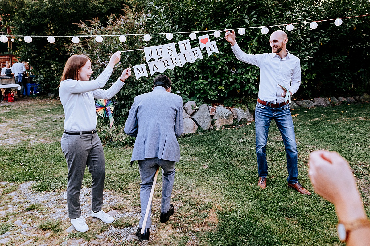 just married, gartenhochzeit, wedding, Altmark, hochzeitsreportage