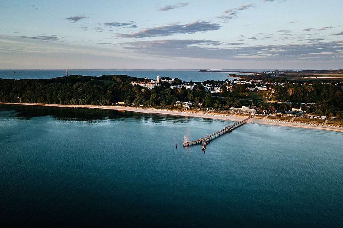 ostseebad göhren insel rügen seebrücke seaport balticsee drone lieblingsort