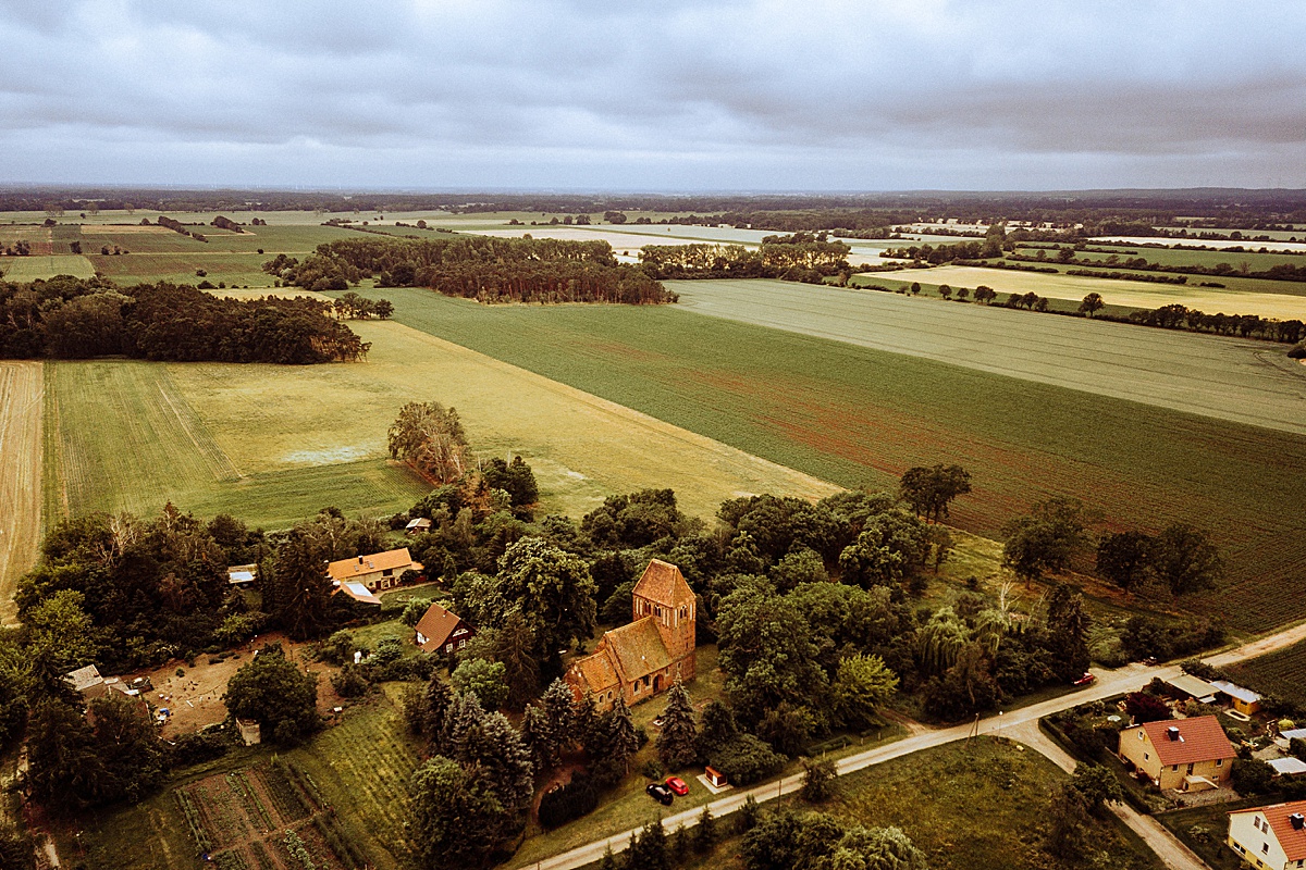 landschaft, ferchlipp Kirche, 