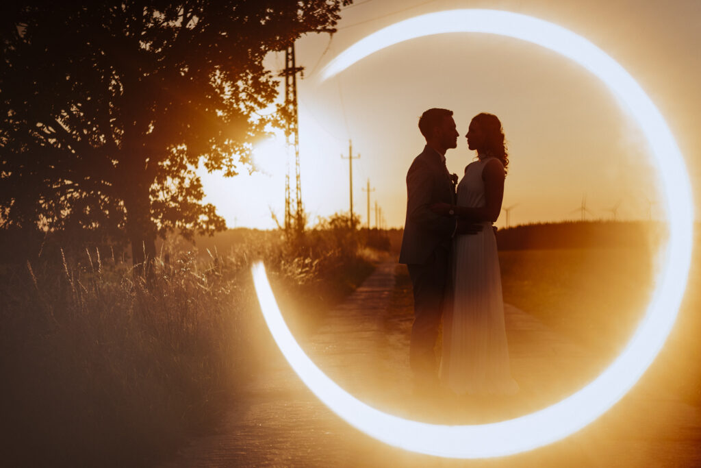 hochzeitsfotograf braunschweig, paarshooting im Sonnenuntergang, sundown