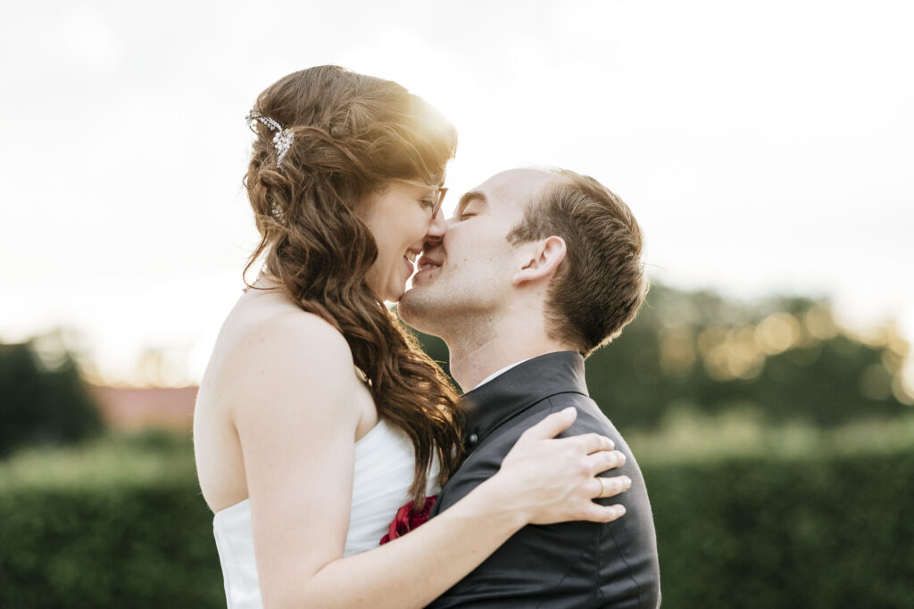 kuss, brautpaar, hochzeitsshooting wörlitz, hochzeitsfotograf oranienbaum-wörlitz
