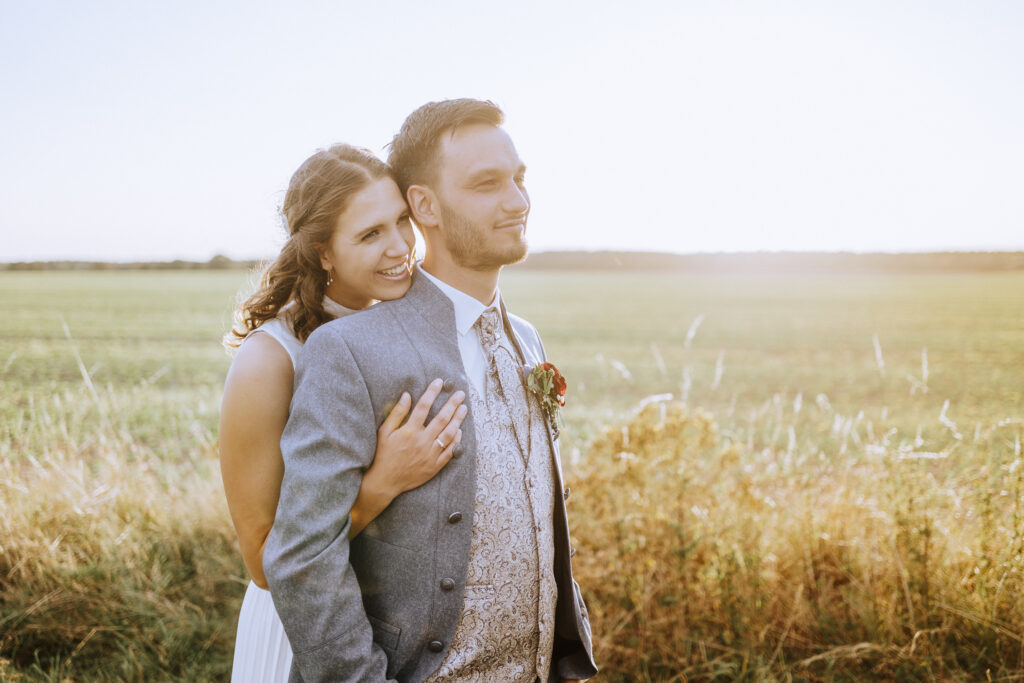 Sonnenuntergang, brautpaar, Hochzeitsfotograf Erfurt,